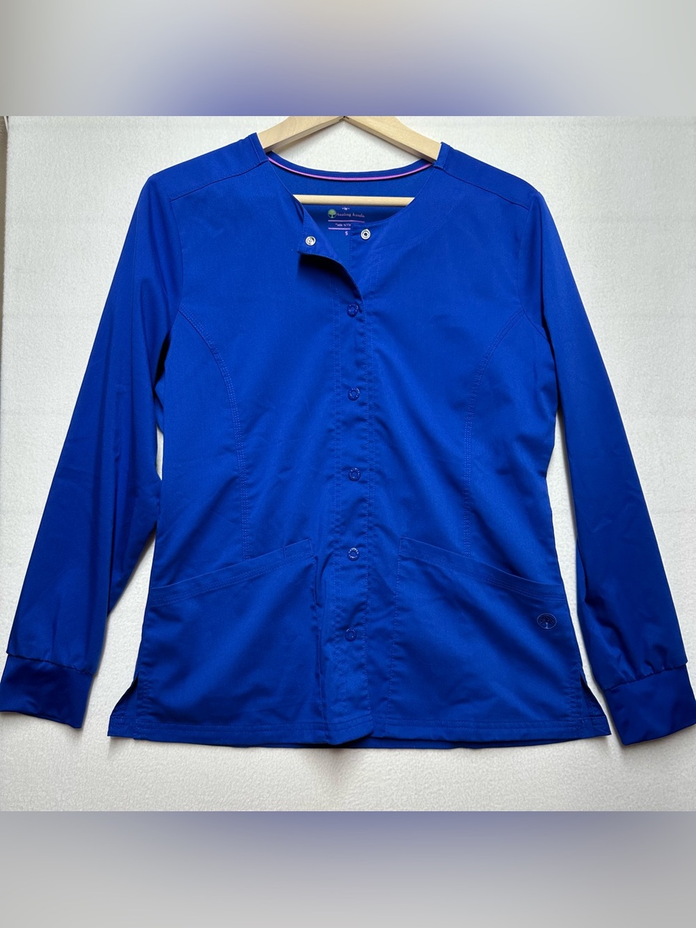 Healing Hands Purple Label Scrub Top • Royal Blue • Small • P2P 22”